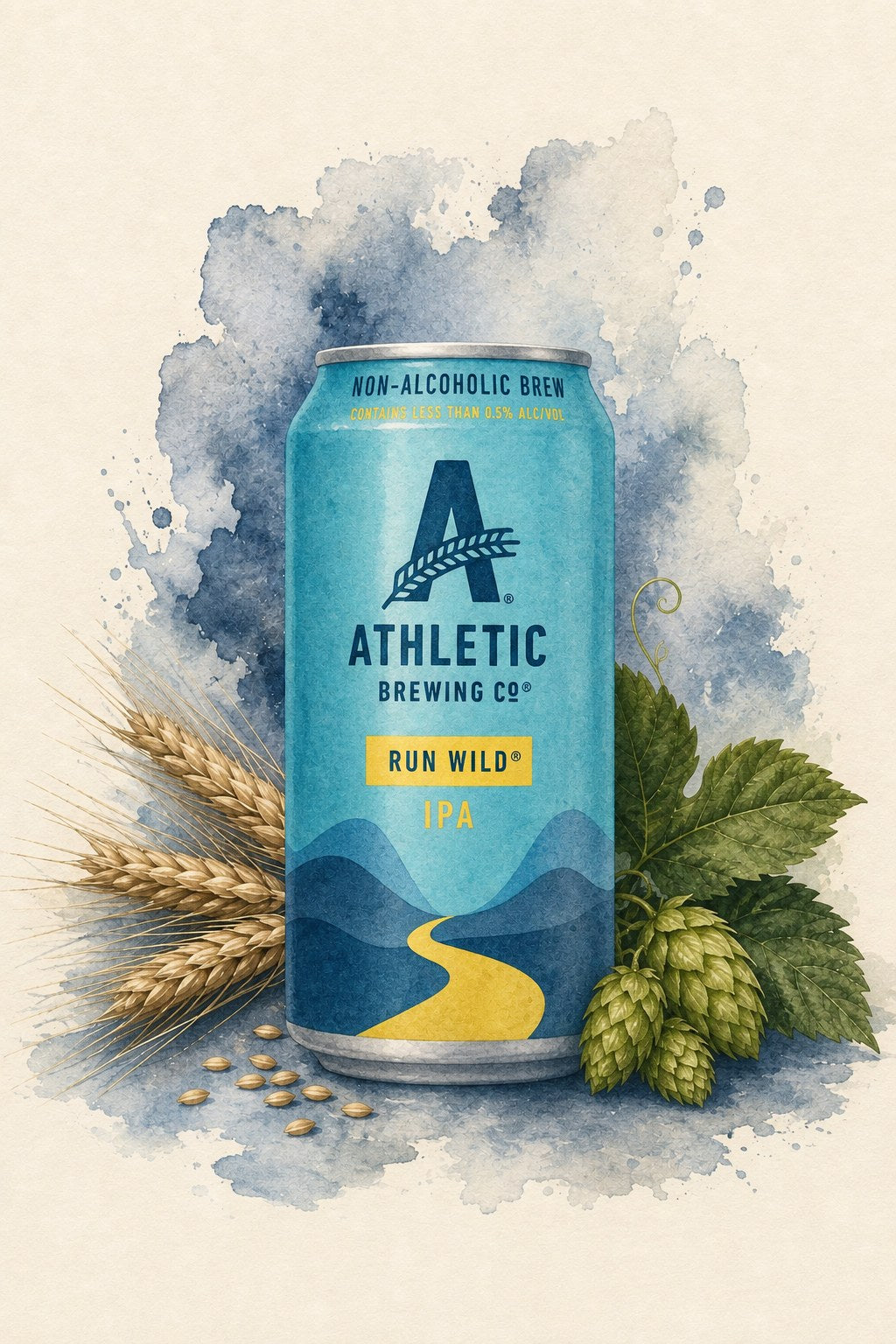 Athletic Brewing Run Wild IPA Non-Alcoholic