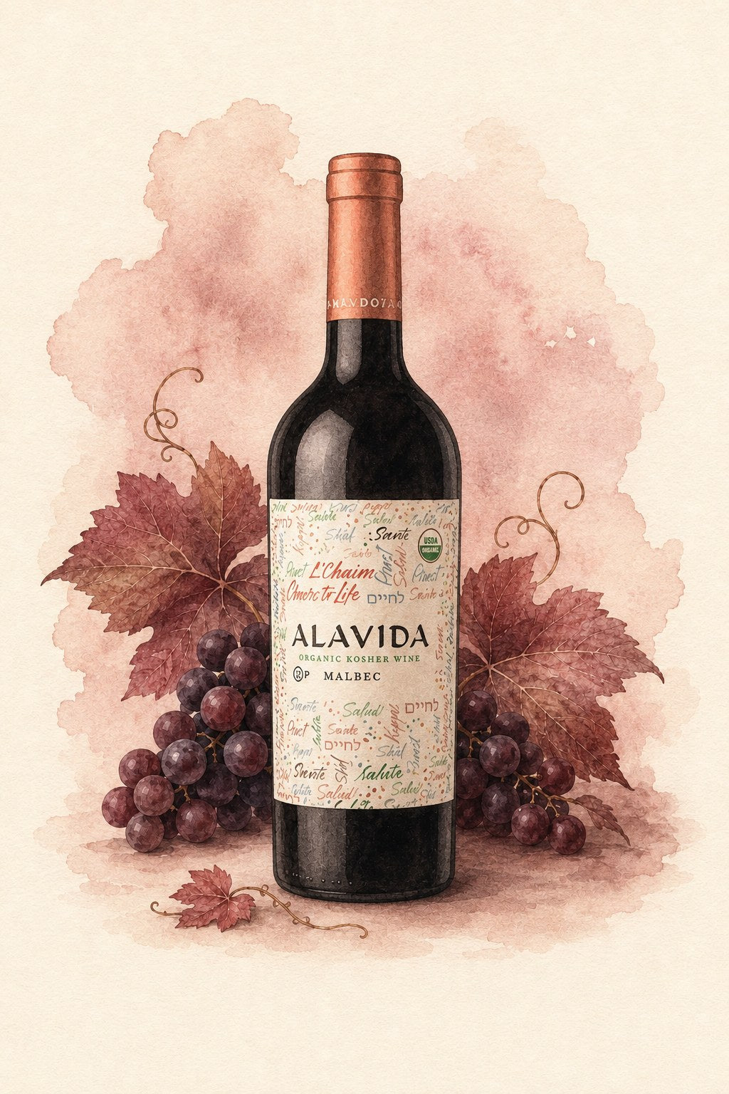 Bousquet Alavida Organic Kosher Malbec