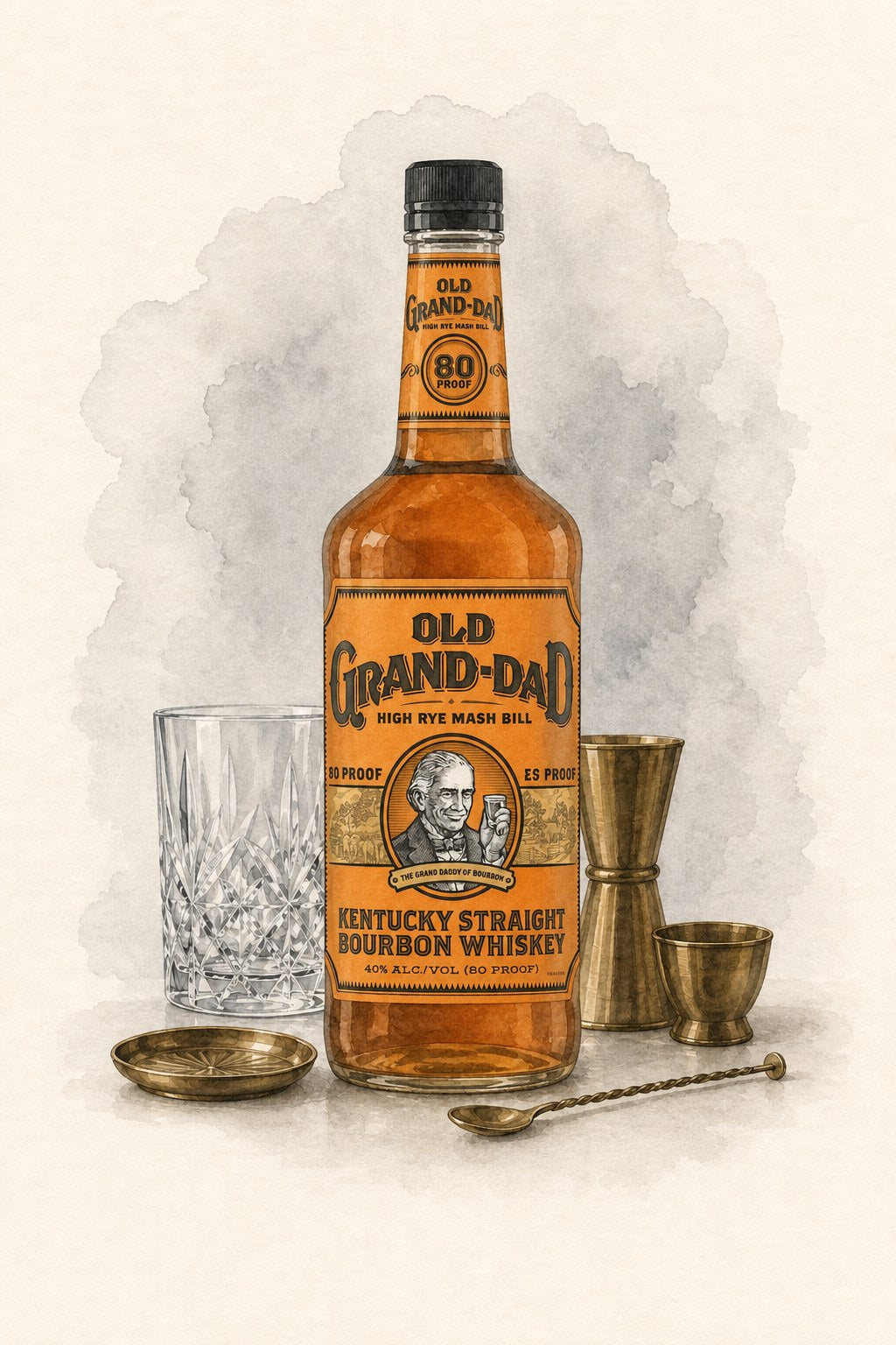 Old Grand-Dad Bourbon Whiskey 80 Proof
