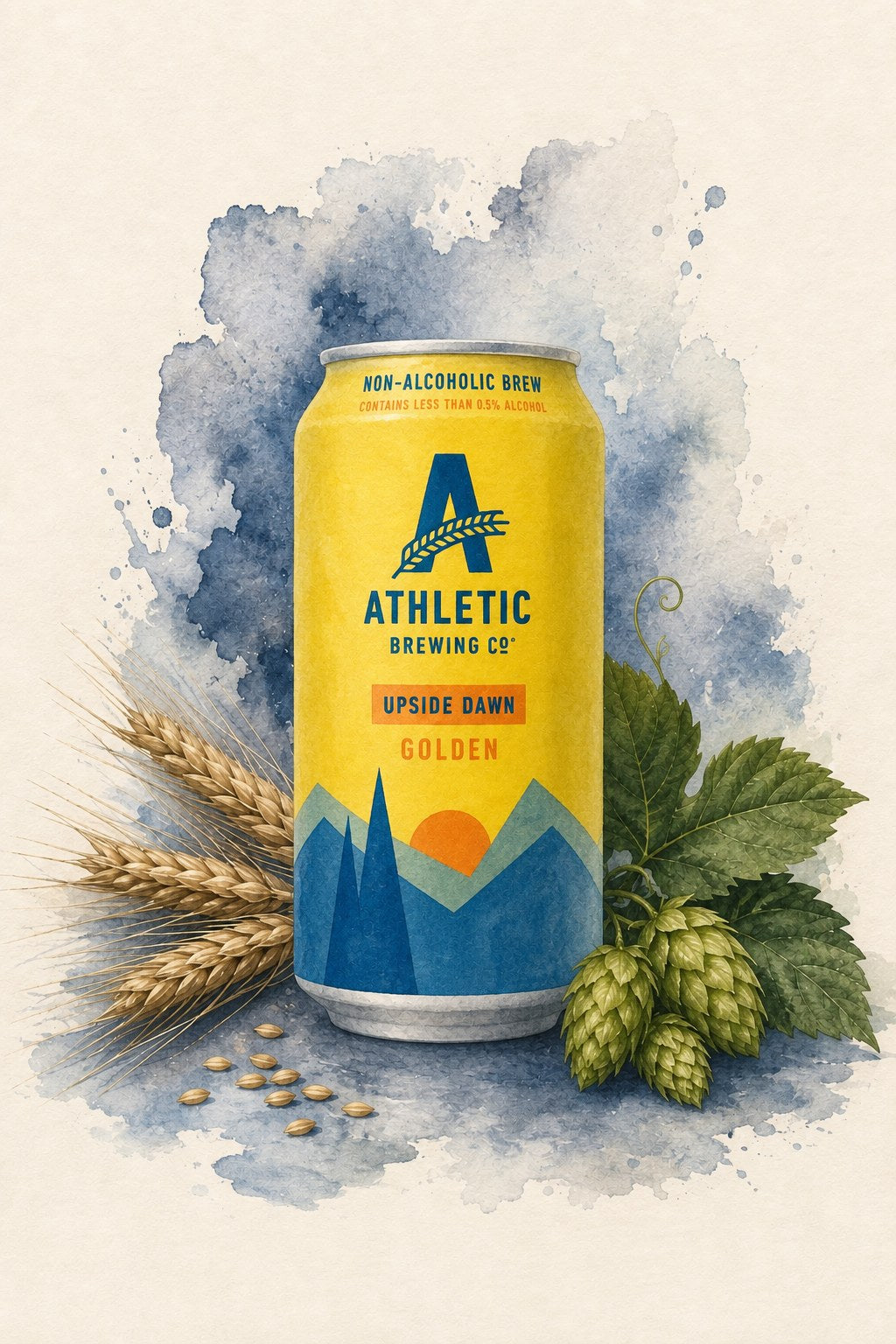 Athletic Brewing Upside Dawn Golden Ale Non-Alcoholic