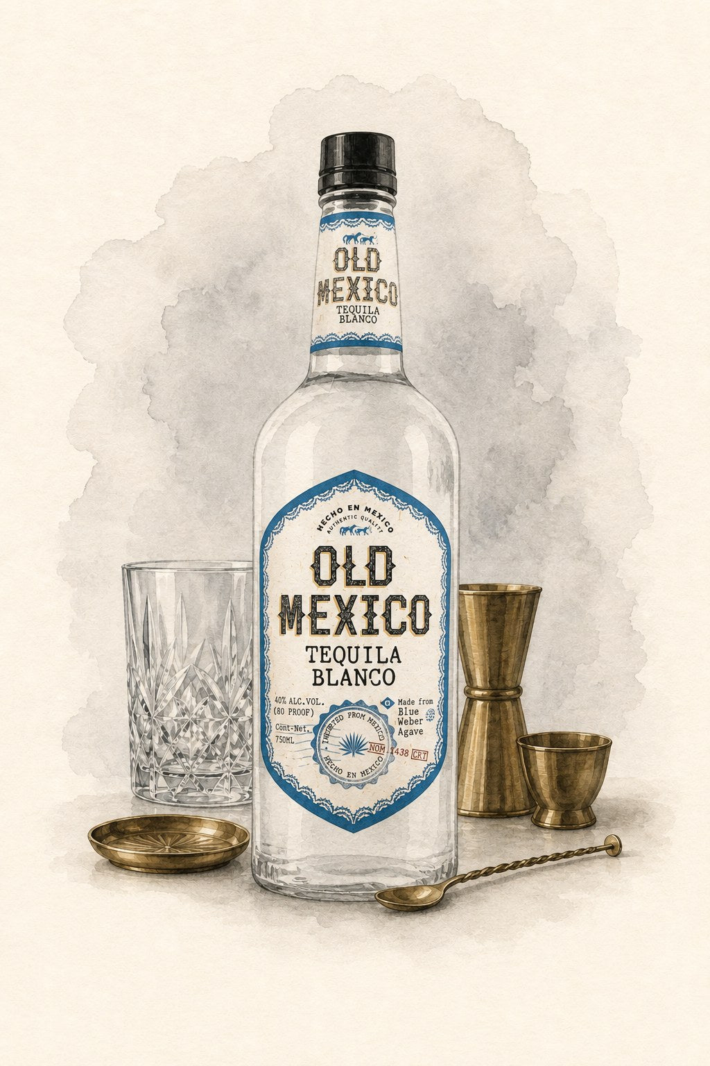 Old Mexico Blanco Tequila 750mL